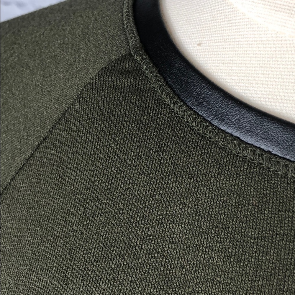 New Zara Soft Stretch Long Sleeve Top Camo Green - Picture 6 of 9